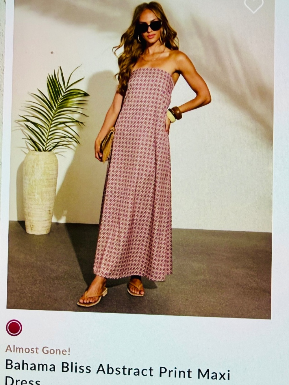 NWOT Vici Collection Bahama Bliss Maxi Dress- small